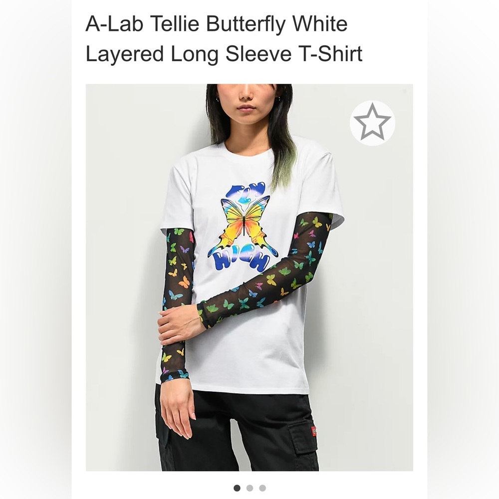 Butterfly print Womens Tshirt